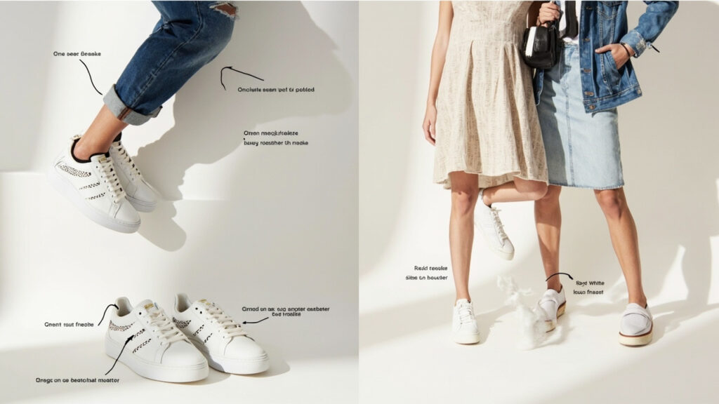 Sneakers blanches : guide, comparatif et idées de looks