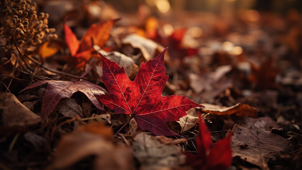 Les couleurs phares de l'automne : bordeaux, rouge, kaki