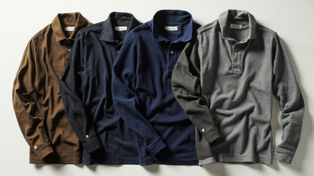 Polo manches longues : guide de comparaison par style et usages
