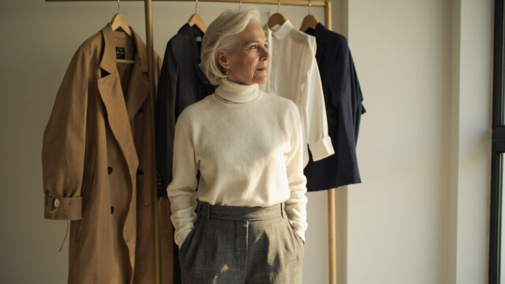 Style élégant à 55 ans : guide pratique et capsule