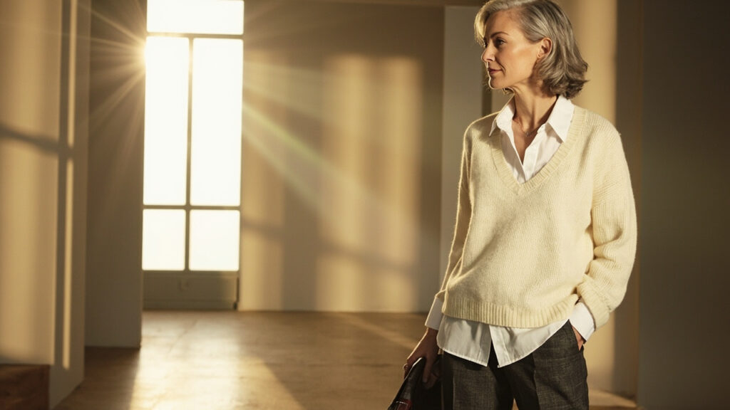 Style élégant à 55 ans : guide pratique et capsule